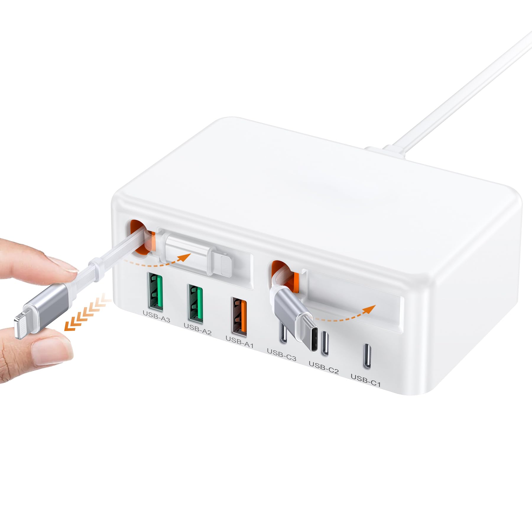 Amazon | 合計120W 伸縮式 iPhone充電器 Type-C 急速充電器 AC